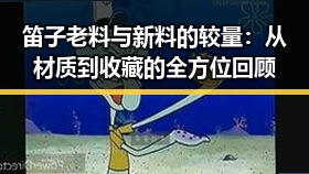 笛子老料与新料的较量：从材质到收藏的全方位回顾